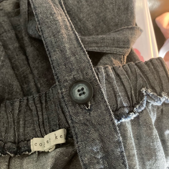 Copper Key Overall Skirt M Denim Mini Sexy Schoolgirl. - Picture 6 of 6